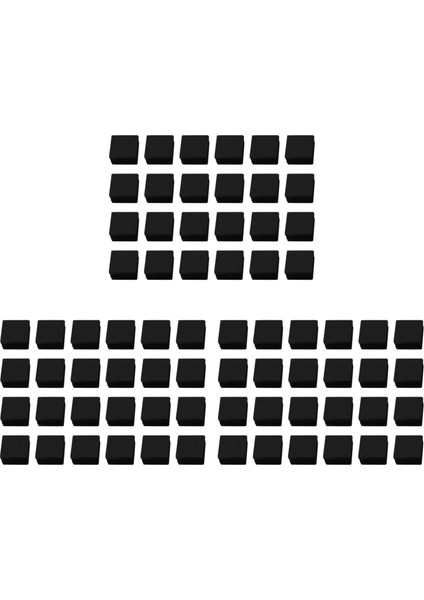 72 Pcs 30MM x 30MM Plastik Yivli Kare Uç Kapaklar Tüp (Yurt Dışından)