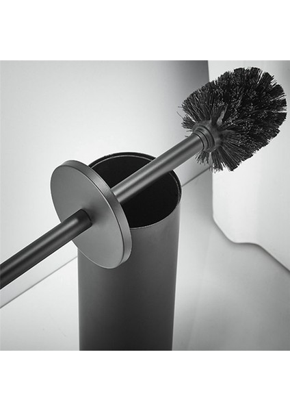 304 Paslanmaz Çelik Silindirik Fırçalı Siyah Dikey Tuvalet Fırçası Duvar Monte Banyo Tuvalet Temizlik Malzemeleri (Yurt Dışından) modelleri