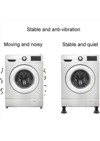8x Çamaşır Makinesi Desteği Ayarlanabilir Lik Titreşim Anti Yıkayıcı ve Kurutucu Için Yıkama Makinesi Ayak Pedleri (Yurt Dışından) modelleri