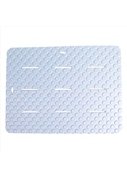 Banyo Anti -Mat Duş Anti -Sonbahar Zemin Mat Plastik Dikdörtgen Halı Tuvalet Yuvarlak Içi Boş Su Geçirmez Halılar Mavi (Yurt Dışından)