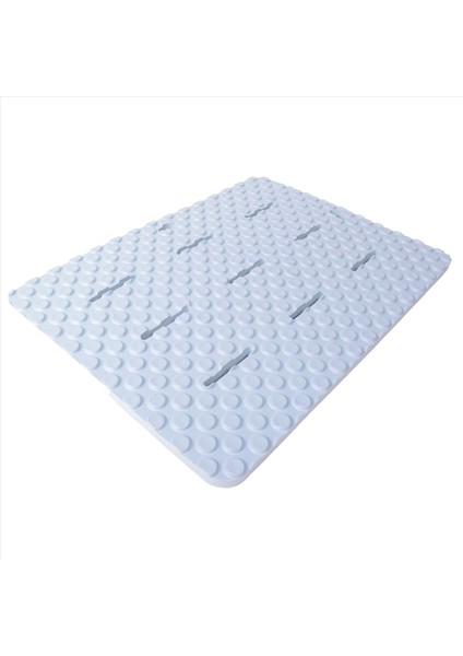 Banyo Anti -Mat Duş Anti -Sonbahar Zemin Mat Plastik Dikdörtgen Halı Tuvalet Yuvarlak Içi Boş Su Geçirmez Halılar Mavi (Yurt Dışından) modelleri