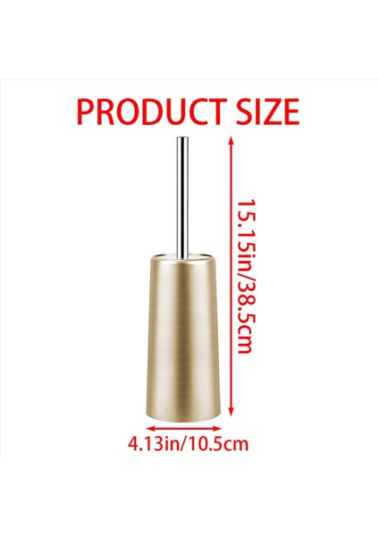 4x Paslanmaz Çelik Tuvalet Fırçası ve Tutucu - Banyo Tuvalet (Altın) Için Tuvalet Kasesi Temizleyici Seti (Yurt Dışından) fırsatları