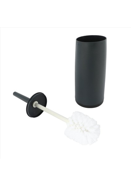 4x Tuvalet Fırçaları ve Tutucular Tuvalet ile Tutucu ile Koyu Gri Banyolar Için Koyu Gri Modern Tasarım Tuvalet Fırçası Kapaklı (Yurt Dışından) modelleri