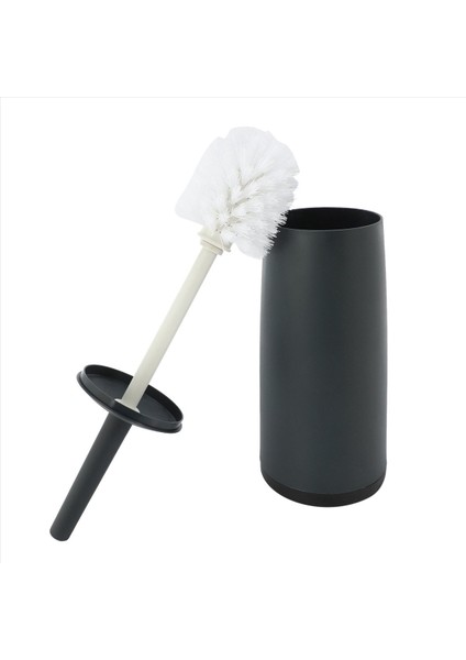 4x Tuvalet Fırçaları ve Tutucular Tuvalet ile Tutucu ile Koyu Gri Banyolar Için Koyu Gri Modern Tasarım Tuvalet Fırçası Kapaklı (Yurt Dışından) fırsatları