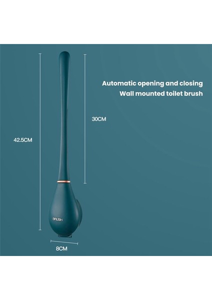 Tuvalet Fırçası Ev Tuvalet Fırçası Duvara Monte Yaratıcı Otomatik Açılış ve Kapanış Tuvalet Fırçası (Yurt Dışından) fiyatları