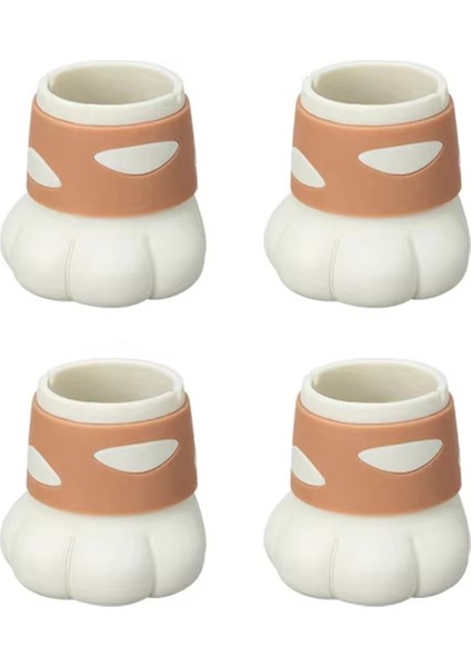 Silikon Sandalye Bacak Kapakları Kaymaz Kedi Pençe Tasarım Mobilya Ayak Kapakları Masa ve Sandalye Bacakları Için Zemin Koruyucular (Yurt Dışından)