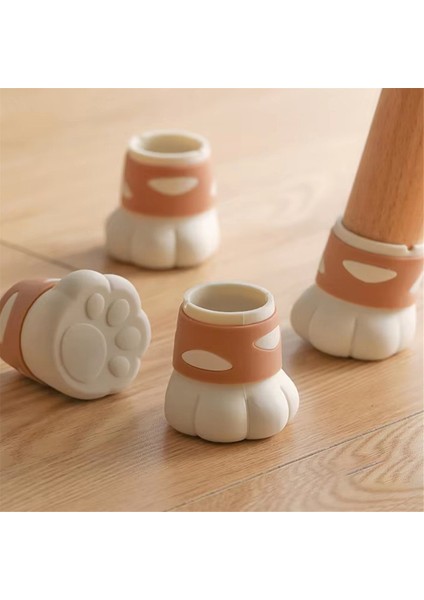 Silikon Sandalye Bacak Kapakları Kaymaz Kedi Pençe Tasarım Mobilya Ayak Kapakları Masa ve Sandalye Bacakları Için Zemin Koruyucular (Yurt Dışından) fiyatları