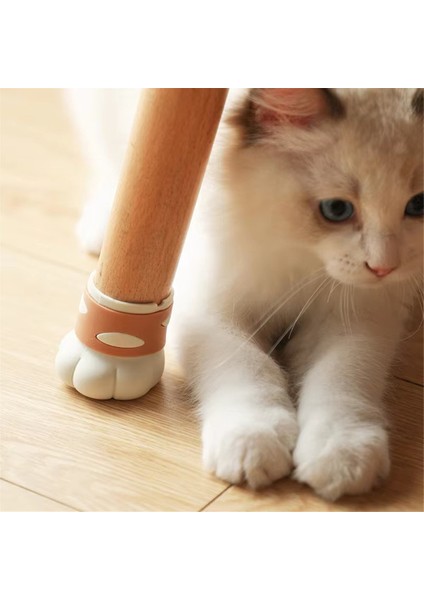 Silikon Sandalye Bacak Kapakları Kaymaz Kedi Pençe Tasarım Mobilya Ayak Kapakları Masa ve Sandalye Bacakları Için Zemin Koruyucular (Yurt Dışından) fırsatları