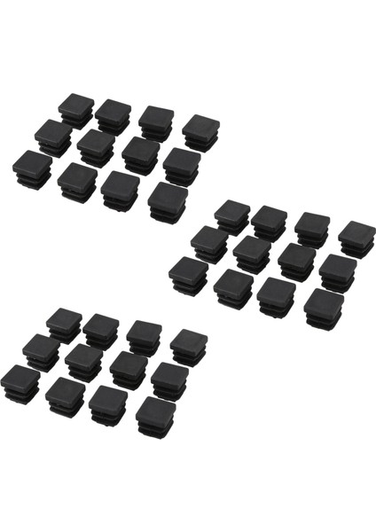 36 Adet 15MM x 15MM Plastik Kare Kapaklar Tüp Boru Ekleri Uçlarını Boşaltma (Yurt Dışından)
