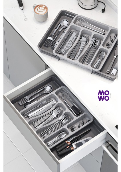 Çift Taraflı Uzayabilen Pratik Çekmece İçi Kaşıklık Organizer fiyatları