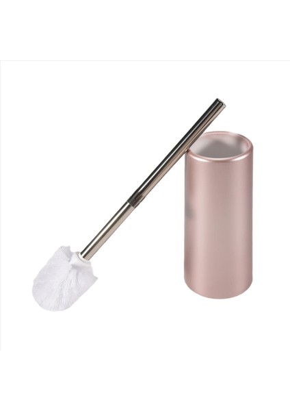 Paslanmaz Çelik Tuvalet Fırçası ve Tutucu - Banyo Tuvalet Için Tuvalet Kasesi Temizleyici Seti (Gül Altın) (Yurt Dışından)