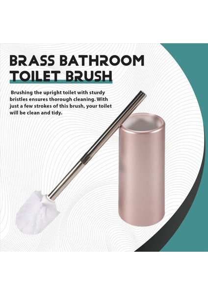 Paslanmaz Çelik Tuvalet Fırçası ve Tutucu - Banyo Tuvalet Için Tuvalet Kasesi Temizleyici Seti (Gül Altın) (Yurt Dışından) indirimleri