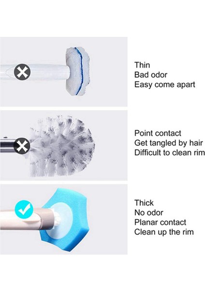 Tek Kullanımlık Tuvalet Temizleme Sistemi Tek Kullanımlık Tuvalet Yıkanabilir Dolunma Taze Fırça Yıkanabilir Doldurma - 80 Doldurma (Yurt Dışından) modelleri