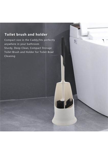 3x Tuvalet Fırçası ve Tutucu Tuvalet Kasesi Temizleme Fırçası Seti Jant Dudak Fırçası ve Banyo Için Depolama Caddy Altında (Yurt Dışından) indirimleri