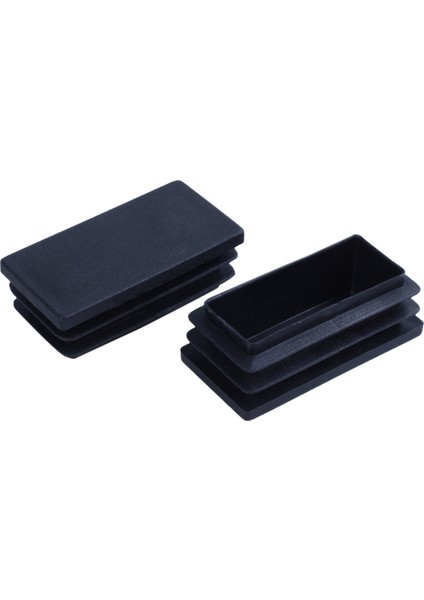 Plastik Dikdörtgen Boşluk Uç Tüp Kapakları Ekler 25X50MM 120PCS Siyah (Yurt Dışından) indirimleri