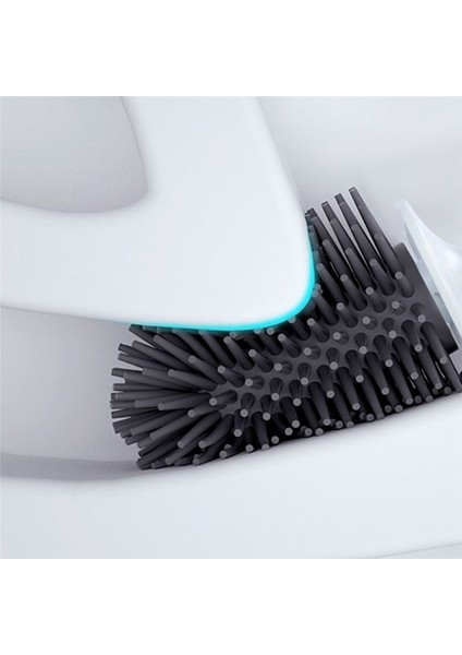 Banyo Tuvalet Fırçası Yumuşak Fırça Başı Ölü Açılı Ev Zemin Temizleme Fırçası Tuvalet Aksesuarları (Beyaz) (Yurt Dışından) fiyatları