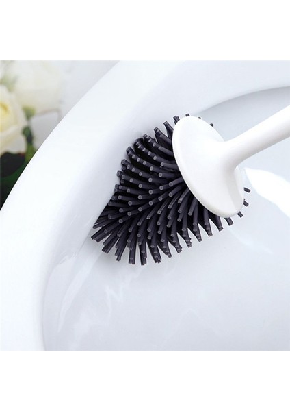 Banyo Tuvalet Fırçası Yumuşak Fırça Başı Ölü Açılı Ev Zemin Temizleme Fırçası Tuvalet Aksesuarları (Beyaz) (Yurt Dışından) fırsatları