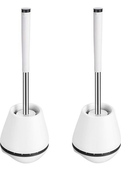 Silikon Tuvalet Fırçası Tuvalet Kasesi Fırçası ve Tutucu Tuvalet Temizleyici Silikon Kıllarla Havalandırılmış Tuvalet Fırçaları (Yurt Dışından)