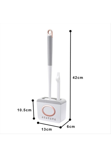 Tuvalet Fırçası ve Tutucu Seti Temizleme Fırçası ile Tuvalet Kase Fırçası Silikon Klozet Temizleyicileri Fırça Açık Gri (Yurt Dışından) fiyatları