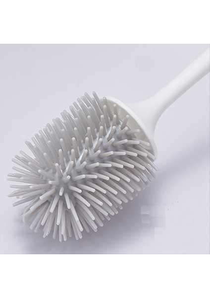 Tuvalet Fırçası ve Tutucu Seti Temizleme Fırçası ile Tuvalet Kase Fırçası Silikon Klozet Temizleyicileri Fırça Açık Gri (Yurt Dışından) modelleri