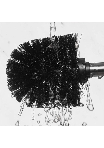 4 Tuvalet Fırçası Seti Değiştirilebilir Başlı Paslanmaz Çelik Sap Siyah (Yurt Dışından) fiyatları