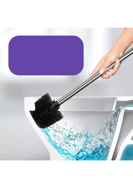 4 Tuvalet Fırçası Seti Değiştirilebilir Başlı Paslanmaz Çelik Sap Siyah (Yurt Dışından) fırsatları