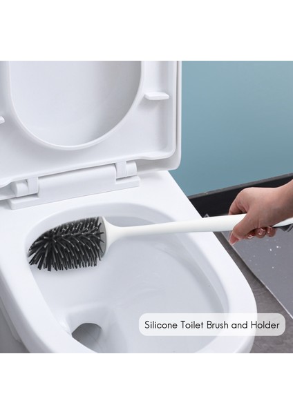 Tutucu Silikon Klozet Temizleme Fırçası ve Tutucu Seti ile Tuvalet Fırçası (Yurt Dışından) indirimleri