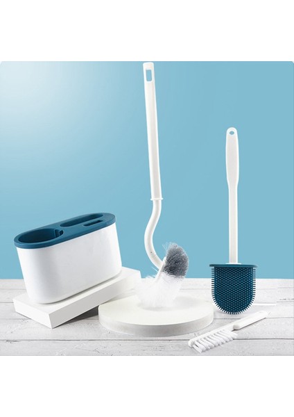 3 Arada 1 Beyaz Tuvalet Fırçası Silikon Duvar Monte Raf Tprs Naylon Detaylı Temizlik Fırça Boşlukları Temizleyici Wc Banyo B (Yurt Dışından) fırsatları