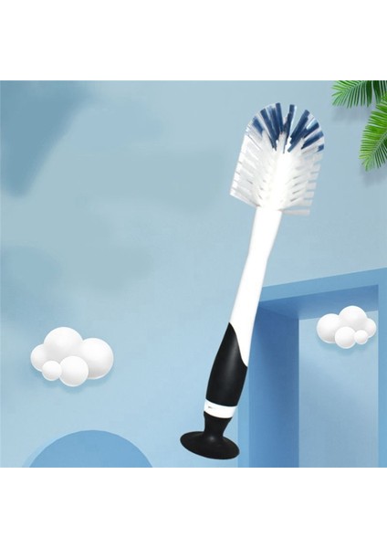 2pcs Sucker Şişe Fırçası Meme Başı Fırça Çok Amaçlı Yıkama Kupası Fırçası Dikey Emme Kupası Fırça (Yurt Dışından) fiyatları