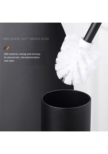 Alüminyum Tuvalet Fırçası ve Tutucu Set Banyo Temizlik Fırçası Banyo Zemin Temizlik Aksesuarlar Black (Yurt Dışından) fırsatları