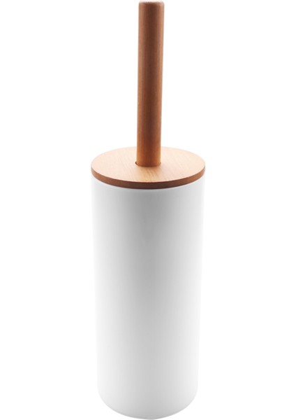 Bambu Zemin Tuvalet Fırça Seti Temel Banyo Tuvalet Fırçası Tutucu Wc Aksesuarları (Yurt Dışından)