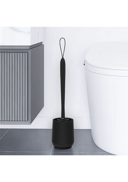 Banyo Tuvalet Fırçası Yumuşak Fırça Başı Ölü Açılı Ev Zemin Temizleme Fırçası Tuvalet Aksesuarları (Siyah) (Yurt Dışından) fiyatları