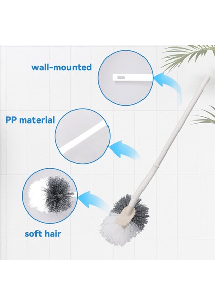 Yumuşak Kıl Tuvalet Fırçası ile Tuvalet Fırçası Duvar Monte Temizleme Fırçası Wc Fırça Derin Temizleme Kompakt Sap (Yurt Dışından) indirimleri