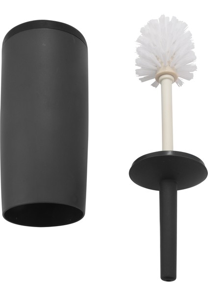 Tuvalet Fırçaları ve Tutucular Tuvalet ile Tutucu ile Koyu Gri Banyolar Için Koyu Gri Modern Tasarım Tuvalet Fırçası Kapak Longe (Yurt Dışından)