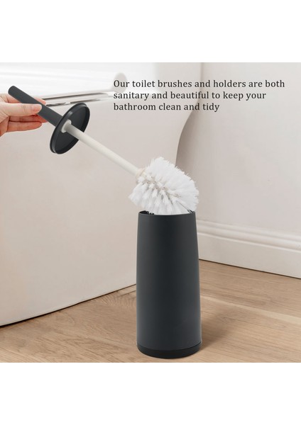Tuvalet Fırçaları ve Tutucular Tuvalet ile Tutucu ile Koyu Gri Banyolar Için Koyu Gri Modern Tasarım Tuvalet Fırçası Kapak Longe (Yurt Dışından) fiyatları