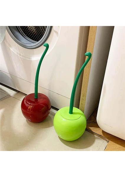 Tuvalet Fırçası Tuvalet Tutucu Yaratıcı Güzel Kiraz Şekli Lavabo Fırçası Tuvalet Fırça Tutucu Set (Yurt Dışından) indirimleri