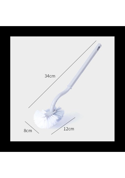 2x Tuvalet Fırçası Yumuşak Kıl Tuvalet Fırçası Duvara Monte Temizleme Fırçası Wc Fırçası Derin Temizleme Kompakt Sap (Yurt Dışından) fiyatları