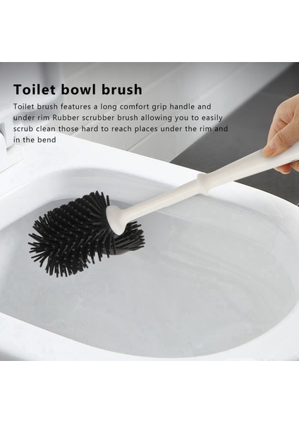 2x Tuvalet Fırçası ve Tutucu Tuvalet Kasası Temizleme Fırçası Seti Jant Dudak Fırçası ve Banyo Için Depolama Caddy Altında (Yurt Dışından) fiyatları