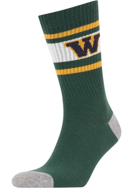 Erkek Rahat Lastikli 3'lü Pamuklu Uzun Çorap