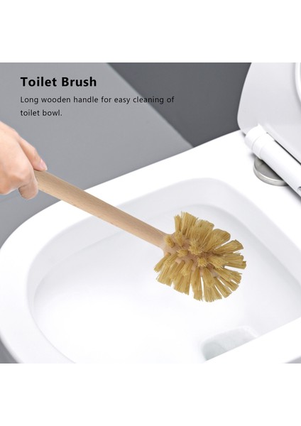 Tuvalet Fırçası 2 Paket Ahşap Tuvalet Fırçası Kayın Ağacından Yapılmış 360 ° Temizleme Gücüne Sahip Güçlü Jüt Kılları (Yurt Dışından) indirimleri