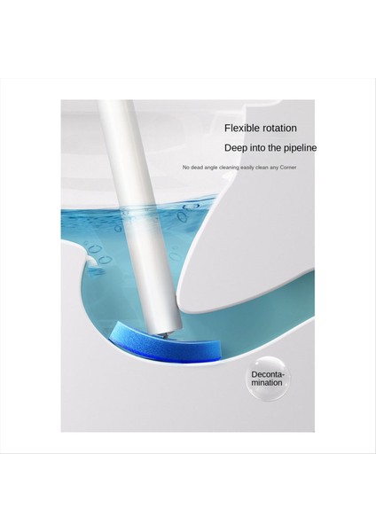 48PCS Tek Kullanımlık Tuvalet Fırçası Yatırlar Ölü Açılı Köpük Temizlik Süngerleri Başlıklar Tuvalet Fırçası Banyo Aksesuarları Mavi (Yurt Dışından) modelleri