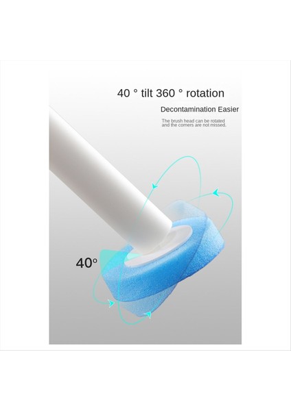 48PCS Tek Kullanımlık Tuvalet Fırçası Yatırlar Ölü Açılı Köpük Temizlik Süngerleri Başlıklar Tuvalet Fırçası Banyo Aksesuarları Mavi (Yurt Dışından) indirimleri