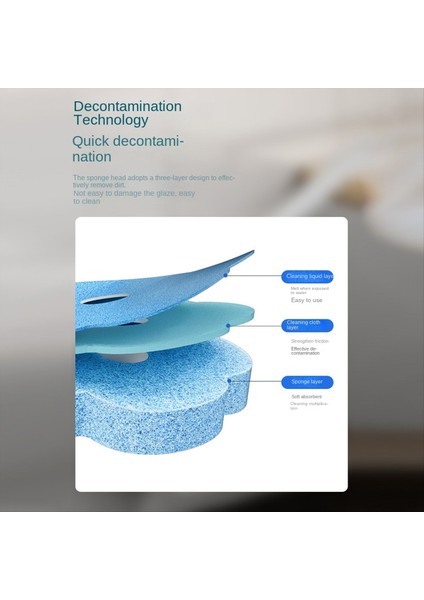 Banyo Temizliği Için 12 Tek Kullanımlık Tuvalet Fırçası Dolum Kafası ile Tek Kullanımlık Tuvalet Fırçası Temizleme Kiti (Yurt Dışından)