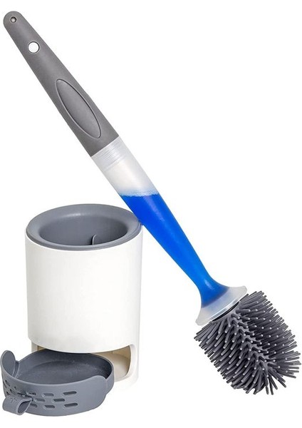 Tuvalet Fırçası Doldurulabilir Sap Dağıtımları Jel Tuvalet Temizleyici Sıhhi Depolama Için Havalandırılmış Tutucu -Toilet Ovma Fırçası (Yurt Dışından)