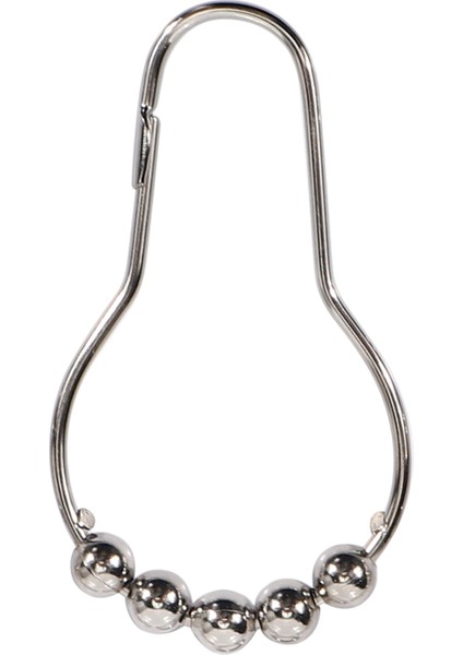 Cilalı Krom Yuvarlanan Duş Perdesi Yüzükler - 12 Ağır Hizmet Kancası Seti (Yurt Dışından) indirimleri