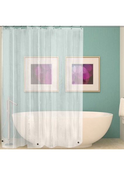 2x 180CMX180CM Plastik Peva Su Geçirmez Duş Perdesi Şeffaf Beyaz Temizlik (Yurt Dışından) fırsatları