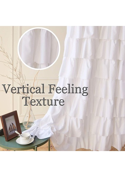 Fırfır Duş Perdesi Ev Dekoru Yumuşak Polyester Dekoratif Banyo Aksesuarları Duşlar ve Küvetler Için Harika 71 Inç x 71 Inç (Yurt Dışından) fırsatları