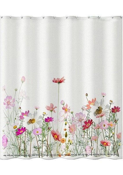 Suluboya Okaliptüs Duş Perdesi Polyester Kumaş Su Geçirmez Duş Perdesi Setleri Makine Yıkanabilir Dekor Banyo Perdesi (Yurt Dışından)