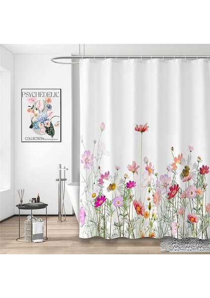 Suluboya Okaliptüs Duş Perdesi Polyester Kumaş Su Geçirmez Duş Perdesi Setleri Makine Yıkanabilir Dekor Banyo Perdesi (Yurt Dışından) fiyatları