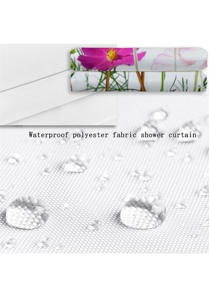 Suluboya Okaliptüs Duş Perdesi Polyester Kumaş Su Geçirmez Duş Perdesi Setleri Makine Yıkanabilir Dekor Banyo Perdesi (Yurt Dışından) fırsatları